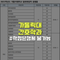 가톨릭대 간호학과 학사편입 영어 난이도, 학점은행제 출신 불가능?