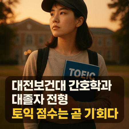대전보건대학교 간호학과 대졸자전형 토익 기회